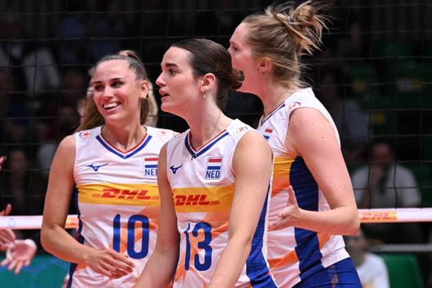 Players of Holland during the match Germany vs Holland at Pala Panini Modena 24may2025 , AIA AeQuilibrium Cup Women Elite.  Copyright: xDuilioxDellaxLibera IPAxSportx xipa-agency.netx xx IPA_58188188 IPA_Agency_IPA58188188