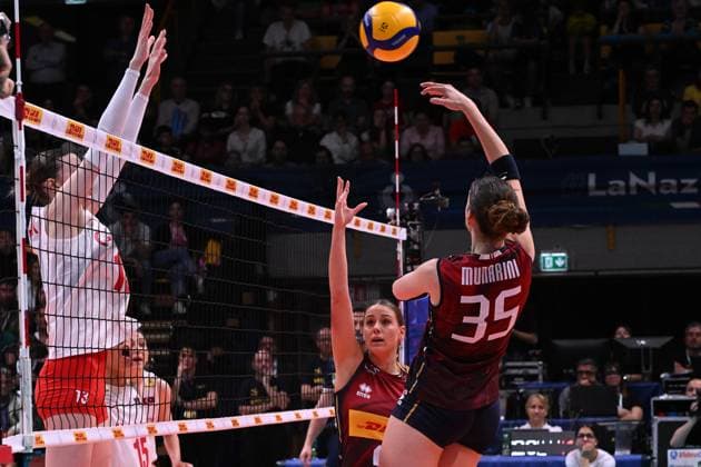 Matilde Munarini ( Italy ) during the match Italy vs Turkey at Pala Panini Modena 24may2025 , AIA AeQuilibrium Cup Women Elite.  Copyright: xDuilioxDellaxLibera IPAxSportx xipa-agency.netx xx IPA_58200525 IPA_Agency_IPA58200525