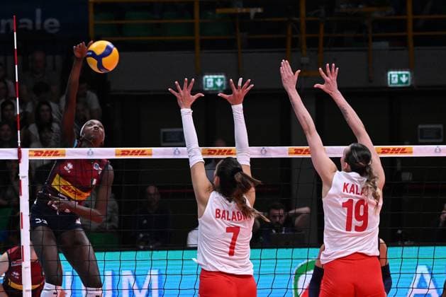Adhuoljok John Majak Malual ( Italy ) during the match Italy vs Turkey at Pala Panini Modena 24may2025 , AIA AeQuilibrium Cup Women Elite.  Copyright: xDuilioxDellaxLibera IPAxSportx xipa-agency.netx xx IPA_58200561 IPA_Agency_IPA58200561