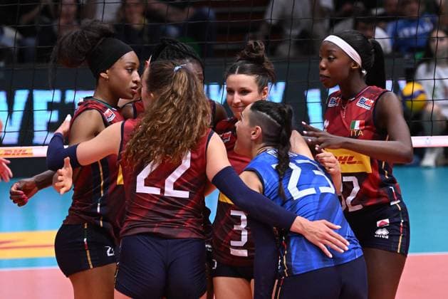 Italian players during the match Italy vs Turkey at Pala Panini Modena 24may2025 , AIA AeQuilibrium Cup Women Elite.  Copyright: xDuilioxDellaxLibera IPAxSportx xipa-agency.netx xx IPA_58200652 IPA_Agency_IPA58200652
