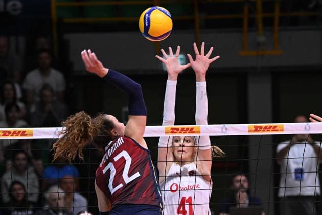 Gaia Giovannini ( Italy ) during the match Italy vs Turkey at Pala Panini Modena 24may2025 , AIA AeQuilibrium Cup Women Elite.  Copyright: xDuilioxDellaxLibera IPAxSportx xipa-agency.netx xx IPA_58200656 IPA_Agency_IPA58200656