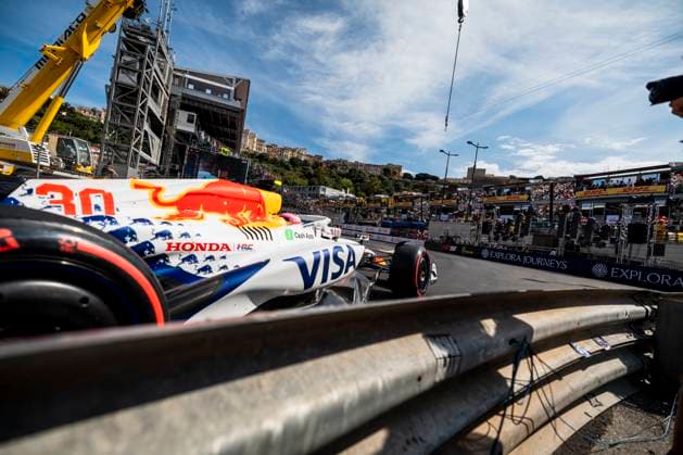 Formula 1 TAG Heuer Grand Prix de Monaco 2025 Alexis Perrin OVERTAKE MAXPPP - Monaco 24 05 2025 30 LAWSON Liam (nld), Racing Bulls, action during the Formula 1 TAG Heuer Grand Prix de Monaco 2025, the 8th round of the 2025 FIA Formula 1 World Championship, WM, Weltmeisterschaft on the Circuit de Monaco from May 22 to 25, 2025, in Monte Carlo, Monaco Monaco Monaco  Copyright: xOVERTAKE MAXPPPxAlexisxPerrinx OVT202505255016 OVT202505255016