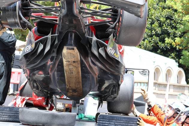 24 05 2025, Circuit de Monaco, Monte Carlo, Formula 1 Grand Prix Monaco 2025 ,in the picture accident of Lewis Hamilton GBR , Scuderia Ferrari HP Photo by Hasan Bratic DeFodi Images