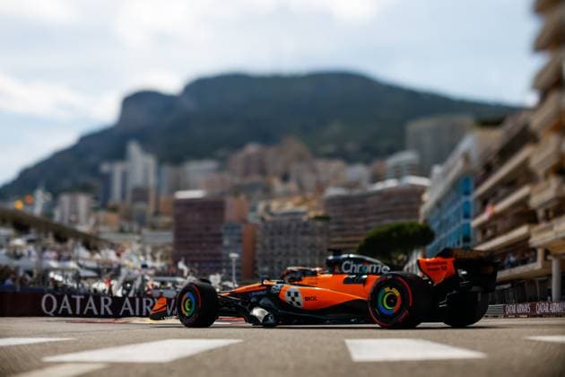 F1 - MONACO GRAND PRIX 2025 04 NORRIS Lando (gbr), McLaren F1 Team MCL39, action during the Formula 1 Tag Heuer Grand Prix de Monaco, 8th round of the 2025 FIA Formula One World Championship, WM, Weltmeisterschaft from May 23 to 25, 2025 on the Circuit de Monaco, in Monte-Carlo, Monaco - Monte-CarloMonaco  Copyright: xJavierxJimenezx