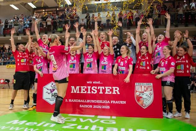 Handball, Women, 2nd HBL, SV Union Halle-Neustadt is champion