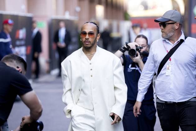 MONACO - Lewis Hamilton (Ferrari) arrives at the Circuit de Monaco prior to the Monaco Grand Prix. ANP SANDER KING xVIxANPxSportx xxANPxIVx 528620642 originalFilename: 528620642.jpg
