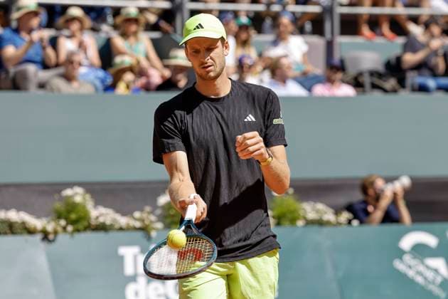 Hubert Hurkacz POL , Switzerland, Tennis, Gonet Geneva Open ATP 250 , Final Singles,2025, Hubert Hurkacz POL vs Novak Djokovic SRB , 24 05 2025, Parc des Eaux Vives, Geneva, Switzerland Geneva Parc des Eaux Vives Geneva Switzerland Copyright: xGrantxHubbsx