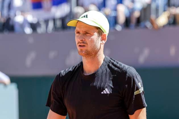 Hubert Hurkacz POL , Switzerland, Tennis, Gonet Geneva Open ATP 250 , Final Singles,2025, Hubert Hurkacz POL vs Novak Djokovic SRB , 24 05 2025, Parc des Eaux Vives, Geneva, Switzerland Geneva Parc des Eaux Vives Geneva Switzerland Copyright: xGrantxHubbsx