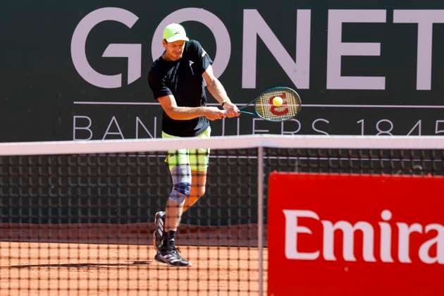 Hubert Hurkacz POL , Switzerland, Tennis, Gonet Geneva Open ATP 250 , Final Doubles,2025, Ariel Behar URU Joran Vliegen BEL vs Sadio Doumbia FRA Fabien Reboul FRA , 24 05 2025, Parc des Eaux Vives, Geneva, Switzerland Geneva Parc des Eaux Vives Geneva Switzerland Copyright: xGrantxHubbsx