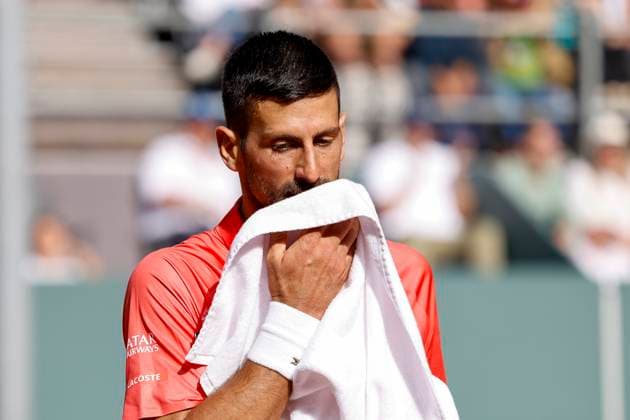 Novak Djokovic SRB , Switzerland, Tennis, Gonet Geneva Open ATP 250 , Final Doubles,2025, Ariel Behar URU Joran Vliegen BEL vs Sadio Doumbia FRA Fabien Reboul FRA , 24 05 2025, Parc des Eaux Vives, Geneva, Switzerland Geneva Parc des Eaux Vives Geneva Switzerland Copyright: xGrantxHubbsx