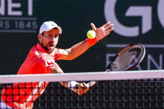 Novak Djokovic SRB , Switzerland, Tennis, Gonet Geneva Open ATP 250 , Final Doubles,2025, Ariel Behar URU Joran Vliegen BEL vs Sadio Doumbia FRA Fabien Reboul FRA , 24 05 2025, Parc des Eaux Vives, Geneva, Switzerland Geneva Parc des Eaux Vives Geneva Switzerland Copyright: xGrantxHubbsx