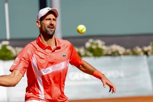 Novak Djokovic SRB , Switzerland, Tennis, Gonet Geneva Open ATP 250 , Final Doubles,2025, Ariel Behar URU Joran Vliegen BEL vs Sadio Doumbia FRA Fabien Reboul FRA , 24 05 2025, Parc des Eaux Vives, Geneva, Switzerland Geneva Parc des Eaux Vives Geneva Switzerland Copyright: xGrantxHubbsx
