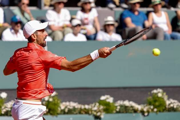 Novak Djokovic SRB , Switzerland, Tennis, Gonet Geneva Open ATP 250 , Final Doubles,2025, Ariel Behar URU Joran Vliegen BEL vs Sadio Doumbia FRA Fabien Reboul FRA , 24 05 2025, Parc des Eaux Vives, Geneva, Switzerland Geneva Parc des Eaux Vives Geneva Switzerland Copyright: xGrantxHubbsx