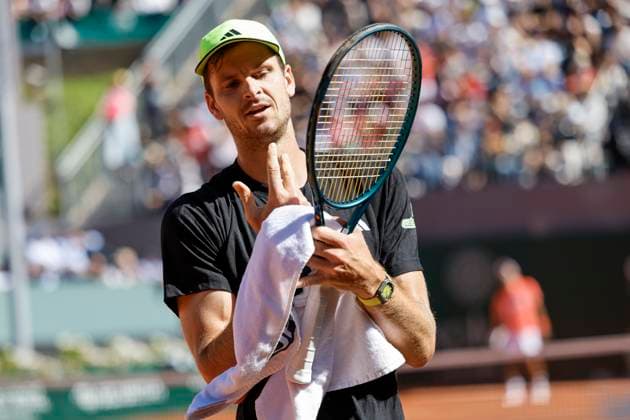 Hubert Hurkacz POL , Switzerland, Tennis, Gonet Geneva Open ATP 250 , Final Doubles,2025, Ariel Behar URU Joran Vliegen BEL vs Sadio Doumbia FRA Fabien Reboul FRA , 24 05 2025, Parc des Eaux Vives, Geneva, Switzerland Geneva Parc des Eaux Vives Geneva Switzerland Copyright: xGrantxHubbsx