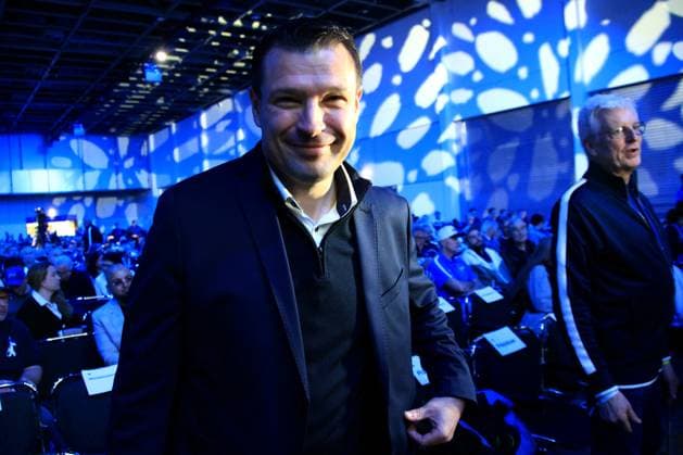 DEU, DFL, 2 FBL, Hertha BSC, Mitgliederversammlung, 25 05 2025, Messe Berlin, Berlin, DEU, DFL, 2 FBL, Hertha BSC, Mitgliederversammlung, im Bild Benjamin Weber Sportdirektor, Hertha BSC Berlin DFL regulations prohibit any use of Photographs as image sequences and or quasi video nordphotoxGmbHx xEngler nph00076