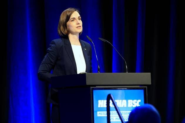 DEU, DFL, 2 FBL, Hertha BSC, Mitgliederversammlung, 25 05 2025, Messe Berlin, Berlin, DEU, DFL, 2 FBL, Hertha BSC, Mitgliederversammlung, im Bild Anne Noske Hertha BSC,Vize Praesidentin DFL regulations prohibit any use of Photographs as image sequences and or quasi video nordphotoxGmbHx xEngler nph00076