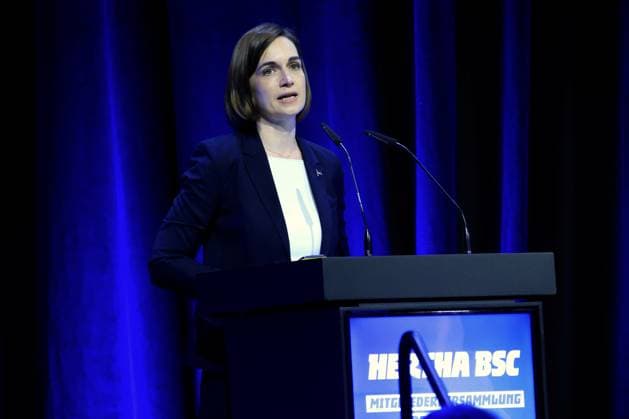 DEU, DFL, 2 FBL, Hertha BSC, Mitgliederversammlung, 25 05 2025, Messe Berlin, Berlin, DEU, DFL, 2 FBL, Hertha BSC, Mitgliederversammlung, im Bild Anne Noske Hertha BSC,Vize Praesidentin DFL regulations prohibit any use of Photographs as image sequences and or quasi video nordphotoxGmbHx xEngler nph00076
