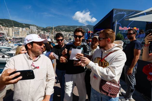 F1 - MONACO GRAND PRIX 2025 RUSSELL George (gbr), Mercedes AMG F1 Team W16, portrait during the Formula 1 Tag Heuer Grand Prix de Monaco, 8th round of the 2025 FIA Formula One World Championship, WM, Weltmeisterschaft from May 23 to 25, 2025 on the Circuit de Monaco, in Monte-Carlo, Monaco - Monte-CarloMonaco  Copyright: xJavierxJimenezx