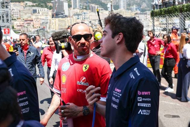 Lewis Hamilton Scuderia Ferrari HP at the Drivers Parade, Race, Monaco Grand Prix, Motorsport, Men, Formula 1, 25 05 2025 Monte Carlo Monaco MCO Copyright: xkolbert-press ChristianxKolbertx