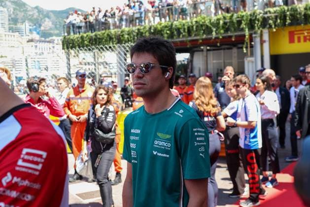 Lance Stroll Aston Martin Aramco at the Drivers Parade, Race, Monaco Grand Prix, Motorsport, Men, Formula 1, 25 05 2025 Monte Carlo Monaco MCO Copyright: xkolbert-press ChristianxKolbertx
