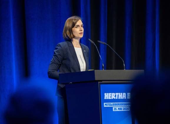 Soccer, Men, Season 2024 25, Hertha BSC, Annual General Meeting in Hall 22b of Messe Berlin, Vice President Anne Noske Hertha BSC , 25 05 2025, Copyright: xMatthiasxKochx