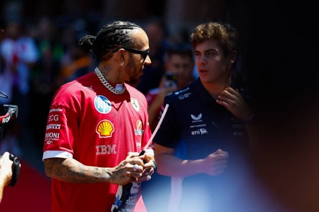 F1 - MONACO GRAND PRIX 2025 HAMILTON Lewis (gbr), Scuderia Ferrari SF-25, portrait during the Drivers Parade during the Formula 1 Tag Heuer Grand Prix de Monaco, 8th round of the 2025 FIA Formula One World Championship, WM, Weltmeisterschaft from May 23 to 25, 2025 on the Circuit de Monaco, in Monte-Carlo, Monaco - Monte-CarloMonaco  Copyright: xJavierxJimenezx