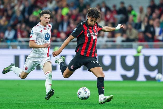 Joao Felix Sequeira of AC Milan seen in action during Serie A 2024 25 football match between AC Milan and AC Monza at San Siro Stadium  Copyright: xFabrizioxCarabelli IPAxSportx xipa-agency.netx xx IPA_58224640 IPA_Agency_IPA58224640