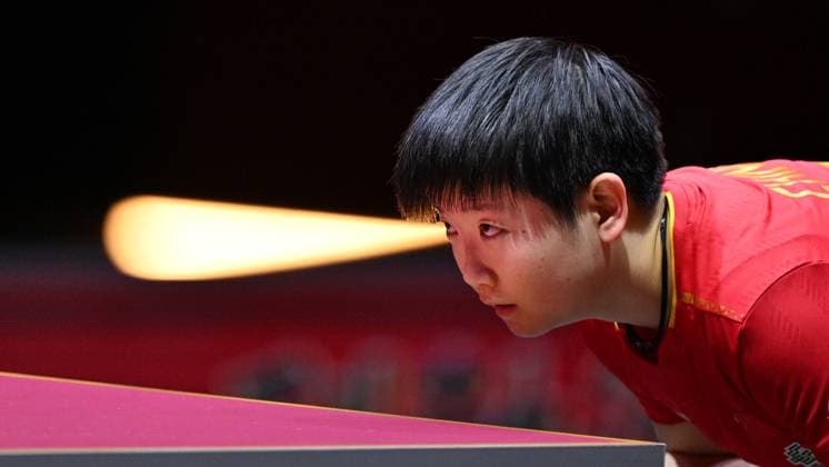 Sport Themen der Woche KW21 Sport Bilder des Tages (250525) -- DOHA, May 25, 2025 -- Sun Yingsha reacts during the women s singles final between Wang Manyu of China and Sun Yingsha of China at ITTF World Table tennis, Tischtennis Championships Finals Doha 2025 in Doha, Qatar, May 25, 2025. ) (SP)QATAR-DOHA-TABLE TENNIS-ITTF WORLD CHAMPIONSHIPS FINALS-WOMEN S SINGLES-FINAL XiaoxYijiu 