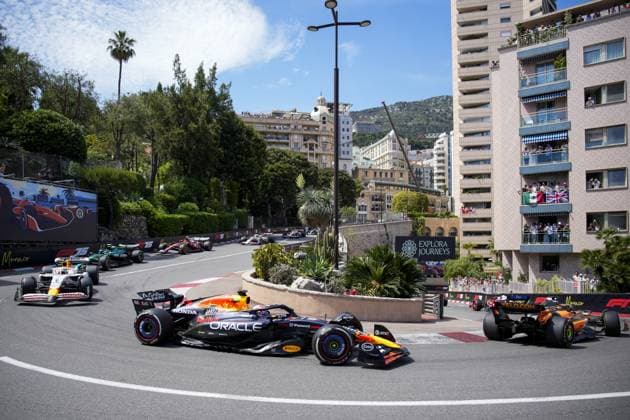 MONACO - Max Verstappen (Red Bull Racing) during the start of the Monaco Grand Prix at the Circuit de Monaco. ANP SANDER KING xVIxANPxSportx xxANPxIVx 528638891 originalFilename: 528638891.jpg