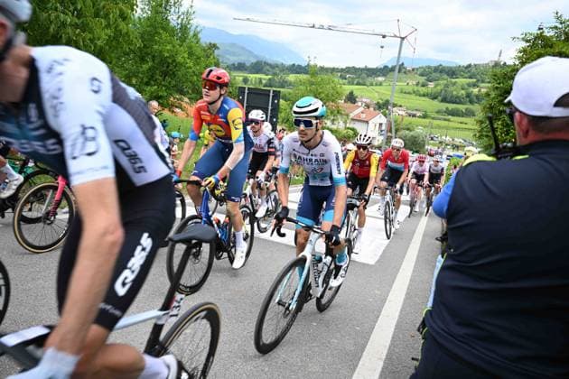 25-05-2025 Giro D italia; Tappa 15 Fiume Veneto - Asiago; 2025, Bahrain - Victorious; Ca Del Poggio; 