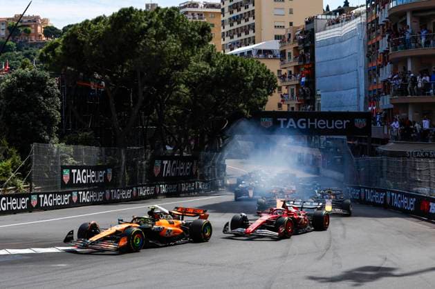 F1 - MONACO GRAND PRIX 2025 Race start during the Formula 1 Tag Heuer Grand Prix de Monaco, 8th round of the 2025 FIA Formula One World Championship, WM, Weltmeisterschaft from May 23 to 25, 2025 on the Circuit de Monaco, in Monte-Carlo, Monaco - Monte-CarloMonaco  Copyright: xDPPIx