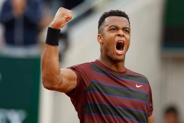 May 25, 2025, Paris, Paris, France: Mpetshi Perricard (FRA) celebrate during the tennis Grand Slam of Roland Garros 2025, at Roland Garros Stadium, match between Giovanni Mpetshi Perricard (FRA) and ) Zizou Bergs (BEL)(RUS) - on May 25 2025.Paris - France Paris France - ZUMAb253 20250525_zsp_b253_103 Copyright: xLoicxBaratouxx