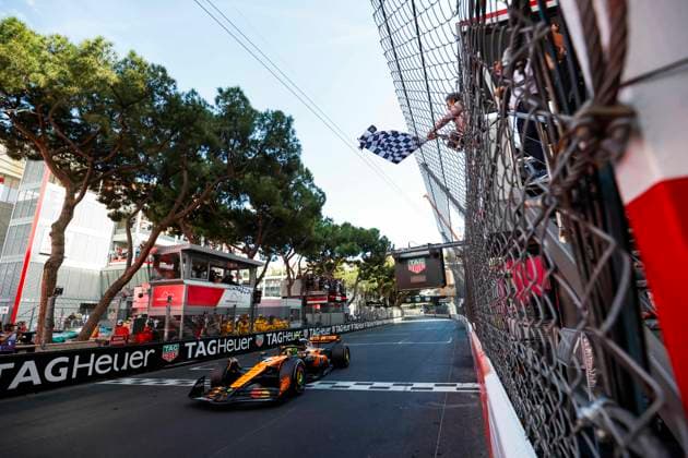 F1 - MONACO GRAND PRIX 2025 04 NORRIS Lando (gbr), McLaren F1 Team MCL39, action during the Formula 1 Tag Heuer Grand Prix de Monaco, 8th round of the 2025 FIA Formula One World Championship, WM, Weltmeisterschaft from May 23 to 25, 2025 on the Circuit de Monaco, in Monte-Carlo, Monaco - Monte-CarloMonaco  Copyright: xDPPIx