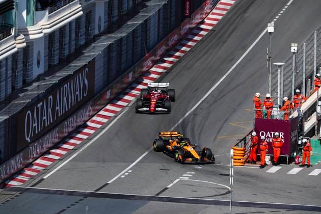 F1 - MONACO GRAND PRIX 2025 04 NORRIS Lando (gbr), McLaren F1 Team MCL39, action during the Formula 1 Tag Heuer Grand Prix de Monaco, 8th round of the 2025 FIA Formula One World Championship, WM, Weltmeisterschaft from May 23 to 25, 2025 on the Circuit de Monaco, in Monte-Carlo, Monaco - Monte-CarloMonaco  Copyright: xDPPIx