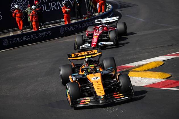 F1 - MONACO GRAND PRIX 2025 04 NORRIS Lando (gbr), McLaren F1 Team MCL39, action during the Formula 1 Tag Heuer Grand Prix de Monaco, 8th round of the 2025 FIA Formula One World Championship, WM, Weltmeisterschaft from May 23 to 25, 2025 on the Circuit de Monaco, in Monte-Carlo, Monaco - Monte-CarloMonaco  Copyright: xDPPIx