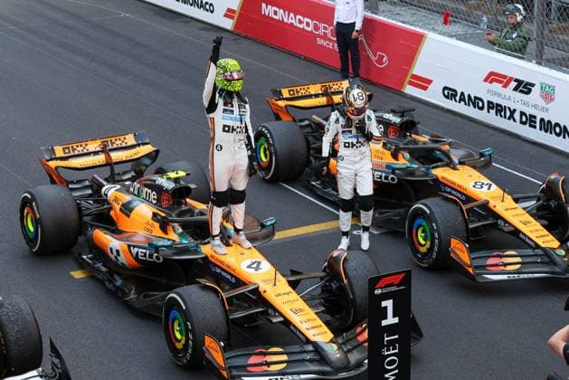 Winner, Winner, Lando Norris McLaren Formula 1 Team , Race, Monaco Grand Prix, Motorsport, Men, Formula 1, 25 05 2025 Monte Carlo Monaco MCO Copyright: xkolbert-press ChristianxKolbertx