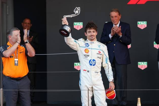 2 Place Charles Leclerc Scuderia Ferrari HP , Race, Grand Prix of Monaco, Motorsport, Men, Formula 1, 25 05 2025 Monte Carlo Monaco MCO Copyright: xkolbert-press ChristianxKolbertx