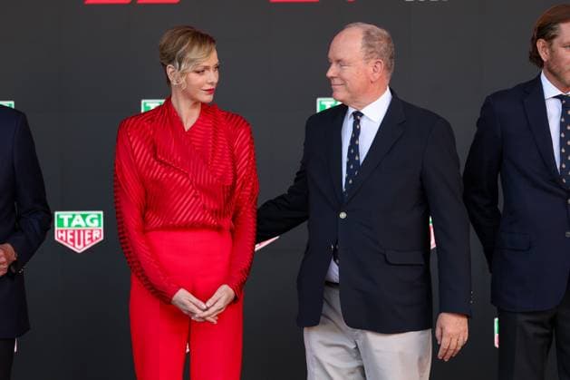 Charlene Lynette Grimaldi, Princess of Monaco and Princess of Monaco Albert II, Race, Monaco Grand Prix, Motorsport, Men, Formula 1, 25 05 2025 Monte Carlo Monaco MCO Copyright: xkolbert-press ChristianxKolbertx