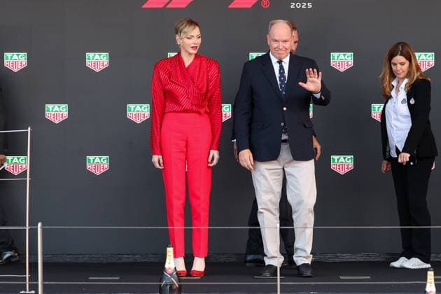 Charlene Lynette Grimaldi, Princess of Monaco and Princess of Monaco Albert II, Race, Monaco Grand Prix, Motorsport, Men, Formula 1, 25 05 2025 Monte Carlo Monaco MCO Copyright: xkolbert-press ChristianxKolbertx