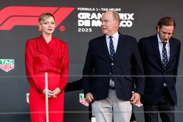 Princess Charlene of Monaco with husband Albert Fuerst of Monaco, Monaco Grand Prix, Motorsport, Formula 1, 2025 season, 25 05 2025 Monaco Grand Prix, Motorsport, Formula 1, 2025 season, 25 05 2025 Copyright: xEibner-Pressefoto AlexanderxNeisx EP_ANS