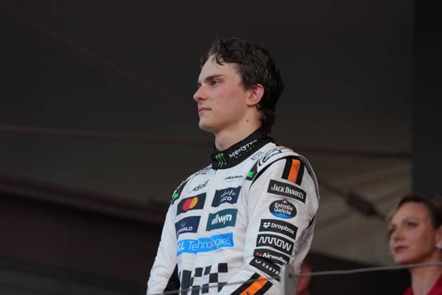 Formula 1 Grand Prix Monaco 2025 25 05 2025, Circuit de Monaco, Monte Carlo, Formula 1 Grand Prix Monaco 2025 ,in the picture podium winner Lando Norris GBR , McLaren F1 Team, 2nd place for Charles Leclerc MCO , Scuderia Ferrari HP, 3rd place for Oscar Piastri AUS nordphotoxGmbHx xBratic nph00250