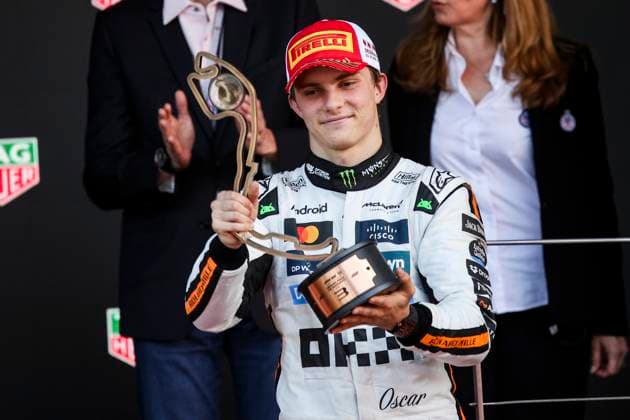 F1 - MONACO GRAND PRIX 2025 PIASTRI Oscar (aus), McLaren F1 Team MCL39, portrait podium during the Formula 1 Tag Heuer Grand Prix de Monaco, 8th round of the 2025 FIA Formula One World Championship, WM, Weltmeisterschaft from May 23 to 25, 2025 on the Circuit de Monaco, in Monte-Carlo, Monaco - Monte-CarloMonaco  Copyright: xXavixBonillax
