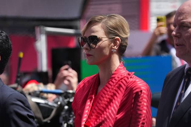 Formula 1 Grand Prix Monaco 2025 25 05 2025, Circuit de Monaco, Monte Carlo, Formula 1 Grand Prix Monaco 2025 ,in the picture Charlene Lynette Grimaldi, Princess of Monaco with husband Albert II , Prince of Monaco nordphotoxGmbHx xBratic nph00250