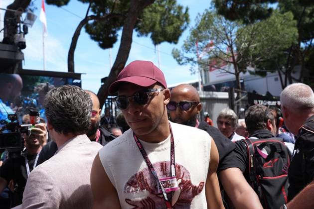 Formula 1 Grand Prix Monaco 2025 25 05 2025, Circuit de Monaco, Monte Carlo, Formula 1 Grand Prix Monaco 2025 ,in the picture French soccer player Kylian Mbappe Real Madrid nordphotoxGmbHx xBratic nph00250