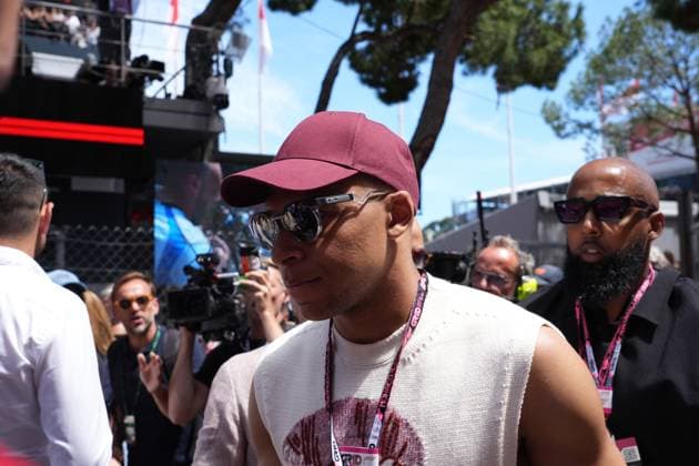 Formula 1 Grand Prix Monaco 2025 25 05 2025, Circuit de Monaco, Monte Carlo, Formula 1 Grand Prix Monaco 2025 ,in the picture French soccer player Kylian Mbappe Real Madrid nordphotoxGmbHx xBratic nph00250