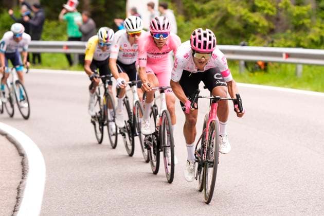 Bernal Gomez Egan Arley of Ineos Grenadiers, Ayuso Pesquera Juan of Uae Team Emirates Xrg, Carapaz Richard of Ef Education - Easypost,Del Toro Romero Isaac of Uae Team Emirates Xrg, during the stage 15 of the Giro dÕItalia from Fiume Veneto to Asiago, Italy and Slovenia- Sunday, May 25, 2025. - cycling.  Copyright: xFabioxFerrari LaPressex