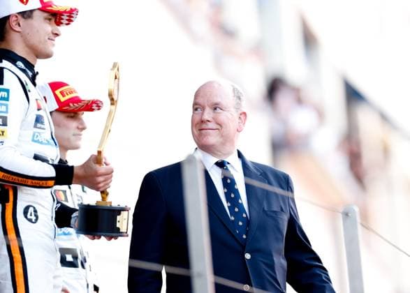 4 Lando Norris GBR, McLaren F1 Team , Prince Albert II of Monaco,, F1 Grand Prix of Monaco at Circuit de Monaco on May 25, 2025 in Monte Carlo, Monaco Photo by HOCH ZWEI Monte Carlo Monaco