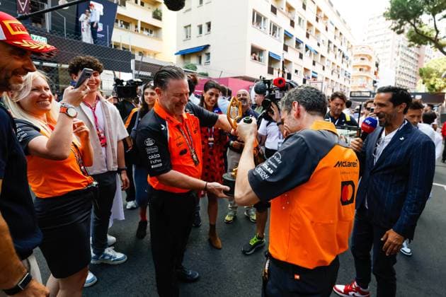 F1 - MONACO GRAND PRIX 2025 BROWN Zak (usa), CEO of of McLaren Racing, portrait, STELLA Andrea (ita), Team Principal of McLaren F1 Team, portrait during the Formula 1 Tag Heuer Grand Prix de Monaco, 8th round of the 2025 FIA Formula One World Championship, WM, Weltmeisterschaft from May 23 to 25, 2025 on the Circuit de Monaco, in Monte-Carlo, Monaco - Monte-CarloMonaco Copyright: xJavierxJimenezx
