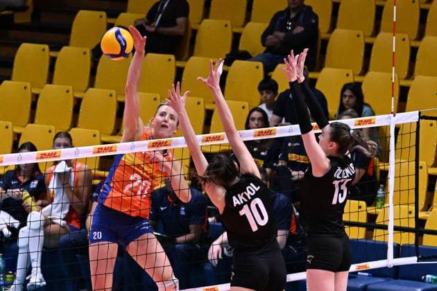 VOLLEY - Amichevole - AIA AeQuilibrium Cup Women Elite - Turkey vs Holland Kok Jet ( Holland ) during the match Holland vs Turkey at Pala Panini Modena 25may2025 , AIA AeQuilibrium Cup Women Elite. Modena Italy  Copyright: xIPAxSport ABACAx