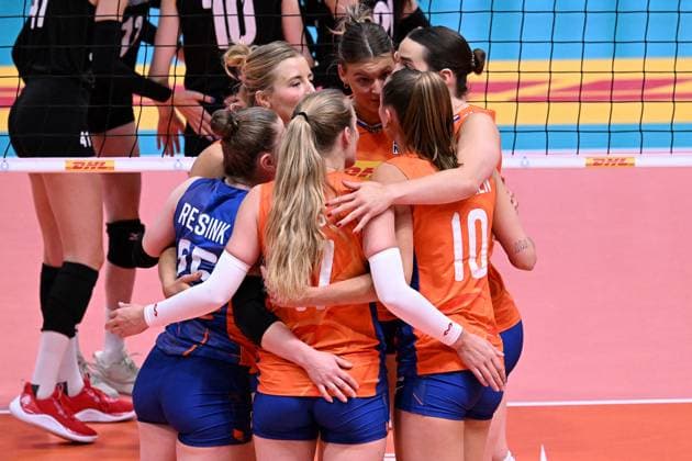 VOLLEY - Amichevole - AIA AeQuilibrium Cup Women Elite - Turkey vs Holland Players of Holland during the match Holland vs Turkey at Pala Panini Modena 25may2025 , AIA AeQuilibrium Cup Women Elite. Modena Italy  Copyright: xIPAxSport ABACAx